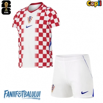 Croația Echipament de Fotbal Replică Mondial 2026 Copii Acasa (+ Șorturi)